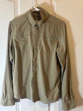 REI - Boys Size 18 - Long-Sleeved Tan Shirt